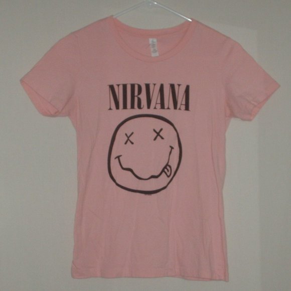 NIRVANA Pink Short Sleeve Tee - Picture 1 of 4